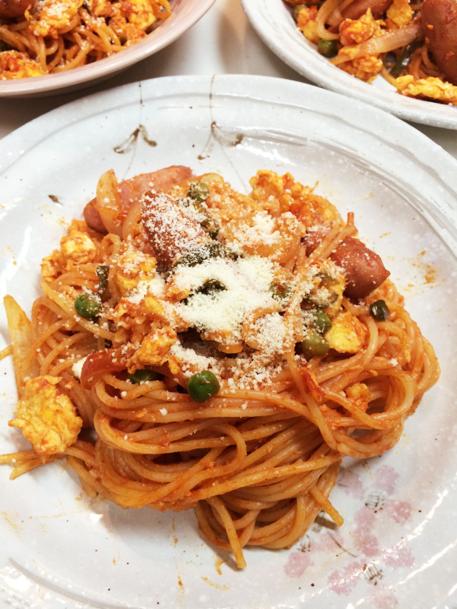 ケチャップ味イタリアンスパゲッティの画像