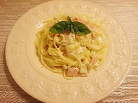 塩レモンのクリームパスタ