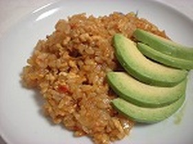 玉ねぎとトマトのドライカレー