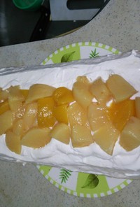 桃のムースケーキ