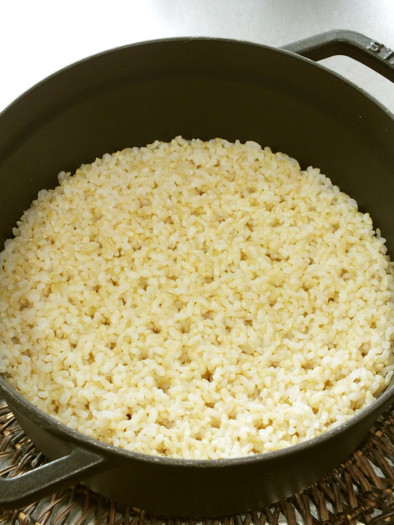 ストウブ de 玄米ご飯の写真