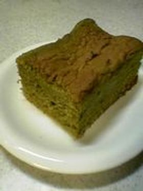 卵1個で小さなカステラ(抹茶味)