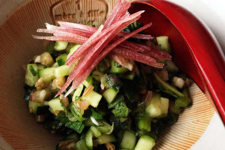 さっぱり 混ぜるだけ 夏野菜の野沢菜和え レシピ 作り方 By ｎｏｒｉ クックパッド 簡単おいしいみんなのレシピが370万品