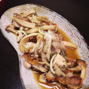 鶏肉ときのこのグリル~かぼす醤油あえ~の写真