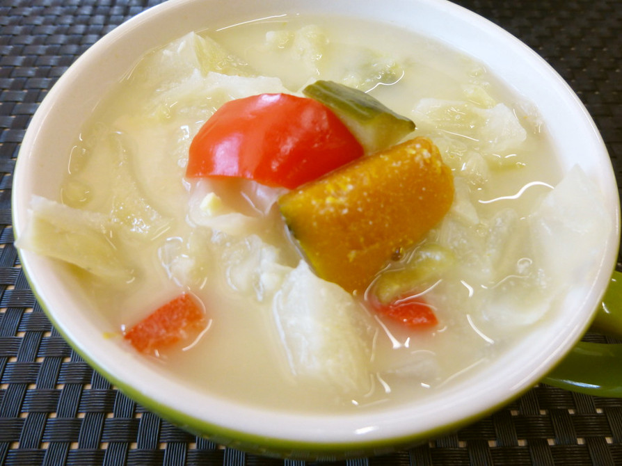 簡単☆枝豆豆腐の冷製スープの画像