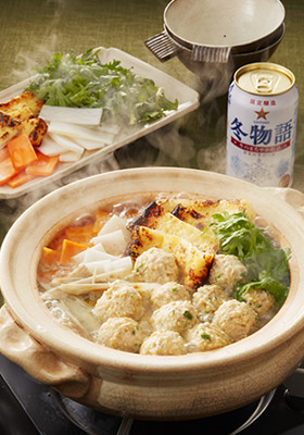 鶏団子の柚子こしょう鍋