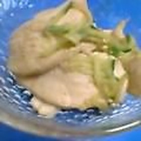 蒸し鶏のたたき
