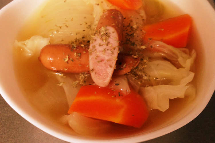 野菜たっぷり 簡単ポトフ風スープ レシピ 作り方 By まちっくま クックパッド