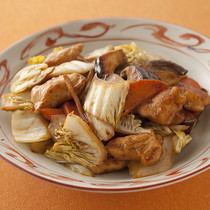 白菜ととり肉の中華風炒め煮