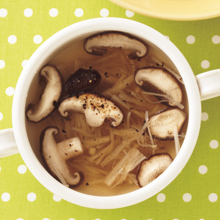2種のきのこのスープ