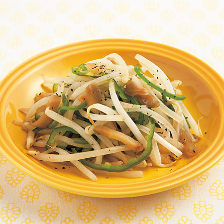 もやしとザーサイのレンジ蒸し