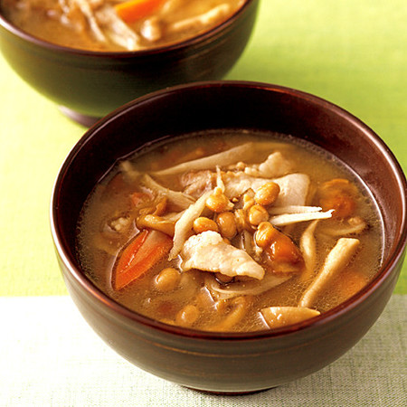納豆きのこ豚汁