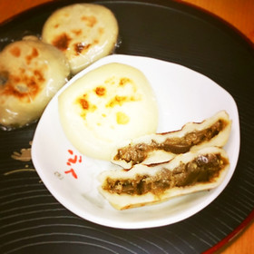 茄子カレーの信州おやき。