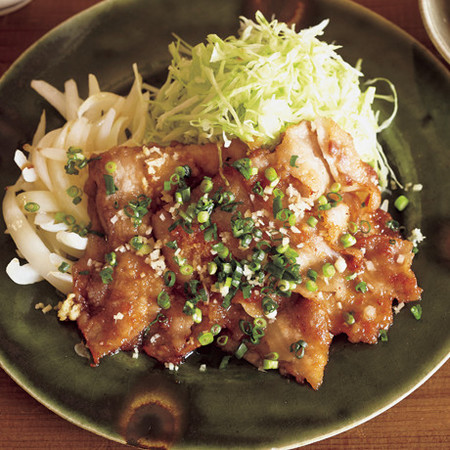 豚バラ肉の重ねしょうが焼き