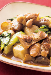 とり肉と根菜の中華煮