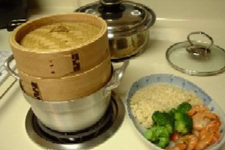 蒸し器を使ってonedish 海老 ブロッコリー レシピ 作り方 By Tammi クックパッド