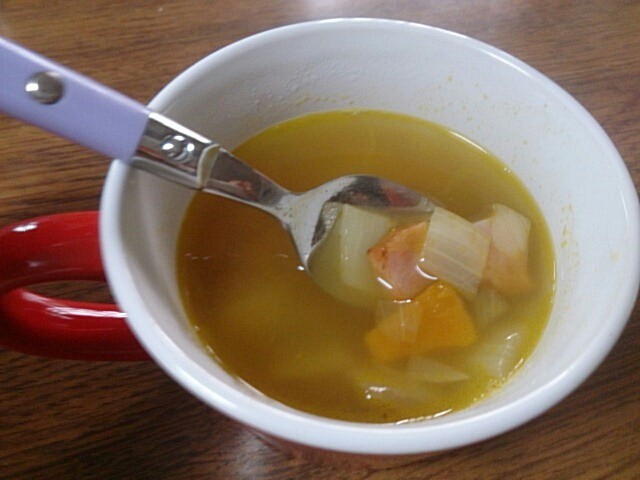 カボチャ＆焼豚スープの画像