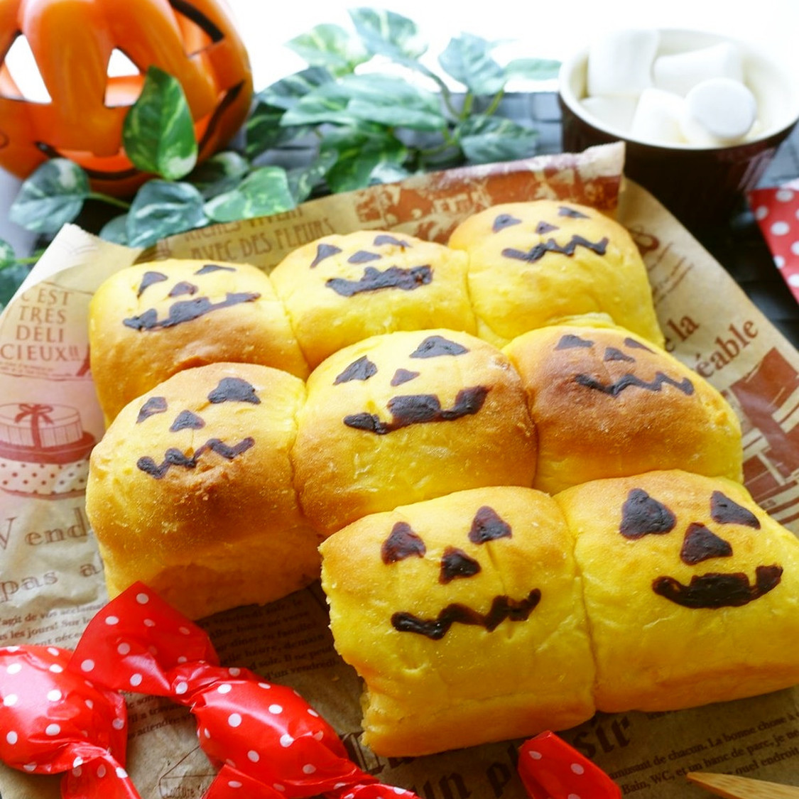 ちぎりパン&おばけロリースパン☆ハロウィン