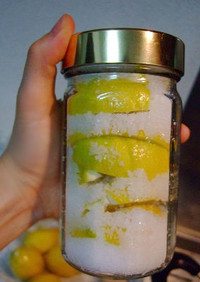 塩レモンの作り方、目分量の覚書。