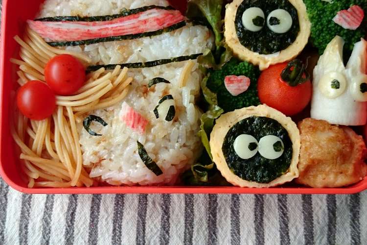 キャラ弁 めいちゃんと小トトロ ジブリ レシピ 作り方 By まなげ クックパッド 簡単おいしいみんなのレシピが373万品