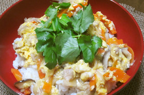 野菜たっぷり親子丼♪