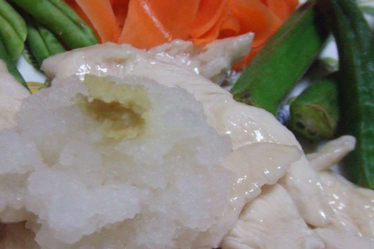 とぅるんとぅるん 簡単ササミの冷しゃぶ風 レシピ 作り方 By しおかつを クックパッド 簡単おいしいみんなのレシピが355万品