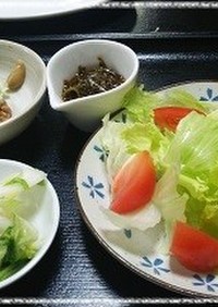 納豆+お新香＋今日のサラダセット