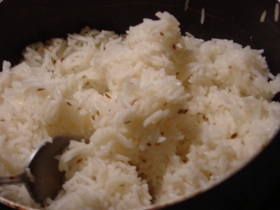 クミンシード風味のライス