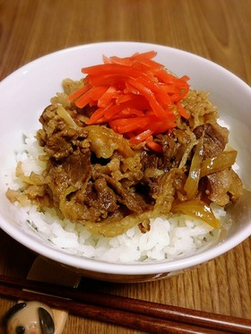 我が家の牛丼 ♪