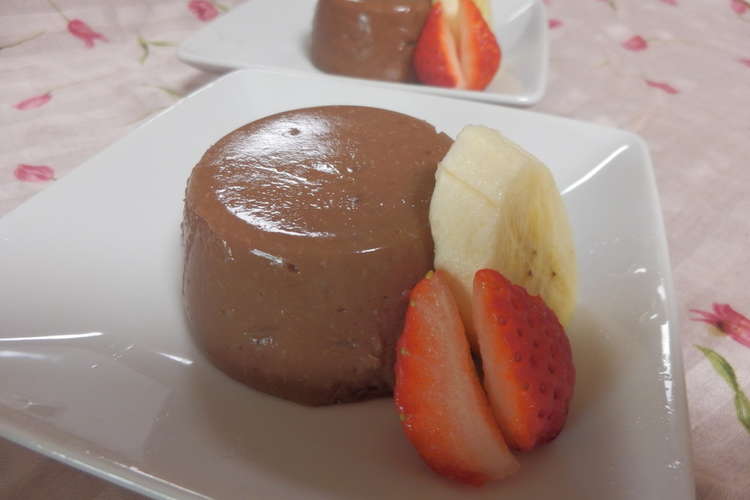 もっちり ココアバナナプリン レシピ 作り方 By くずぴー クックパッド