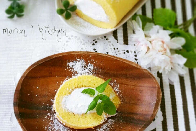 秘密の片栗粉を炒めて スフレロールケーキ レシピ 作り方 By Maron クックパッド 簡単おいしいみんなのレシピが350万品
