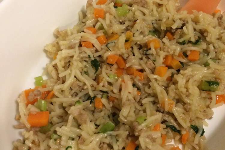 離乳食完了期 素麺の肉味噌チャンプルー レシピ 作り方 By りゃむまむ クックパッド 簡単おいしいみんなのレシピが360万品