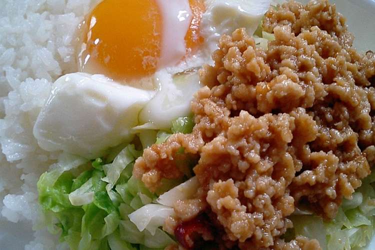朝からがっつりキャベそぼろ レシピ 作り方 By Cookmaster クックパッド 簡単おいしいみんなのレシピが356万品