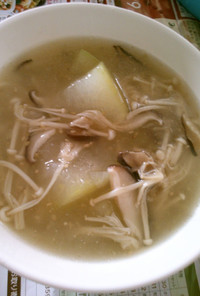冬瓜 椎茸 えのきの とろみ中華スープ