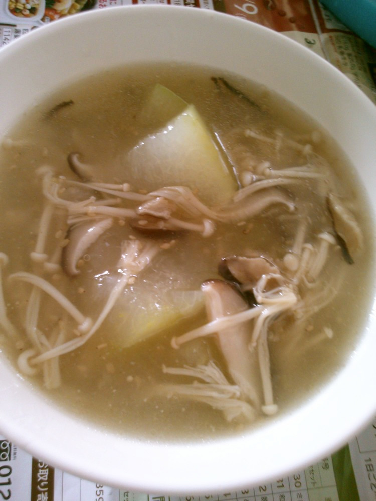 冬瓜 椎茸 えのきの とろみ中華スープの画像