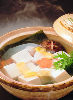 北海道昆布のうまだし！湯豆腐の画像