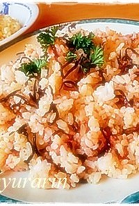 簡単美味しい☆明太マヨ塩昆布チャーハン