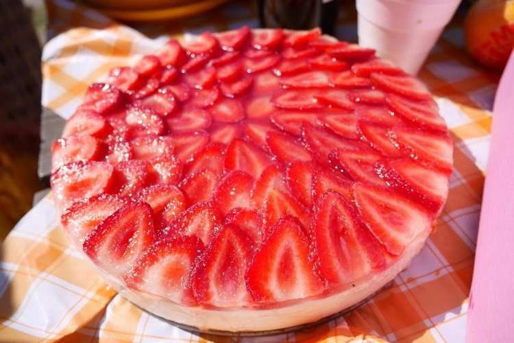 ストロベリーレアチーズケーキ レシピ 作り方 By Lei14 クックパッド 簡単おいしいみんなのレシピが353万品