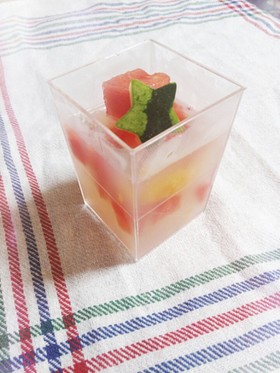 すいかの寒天ゼリー☆