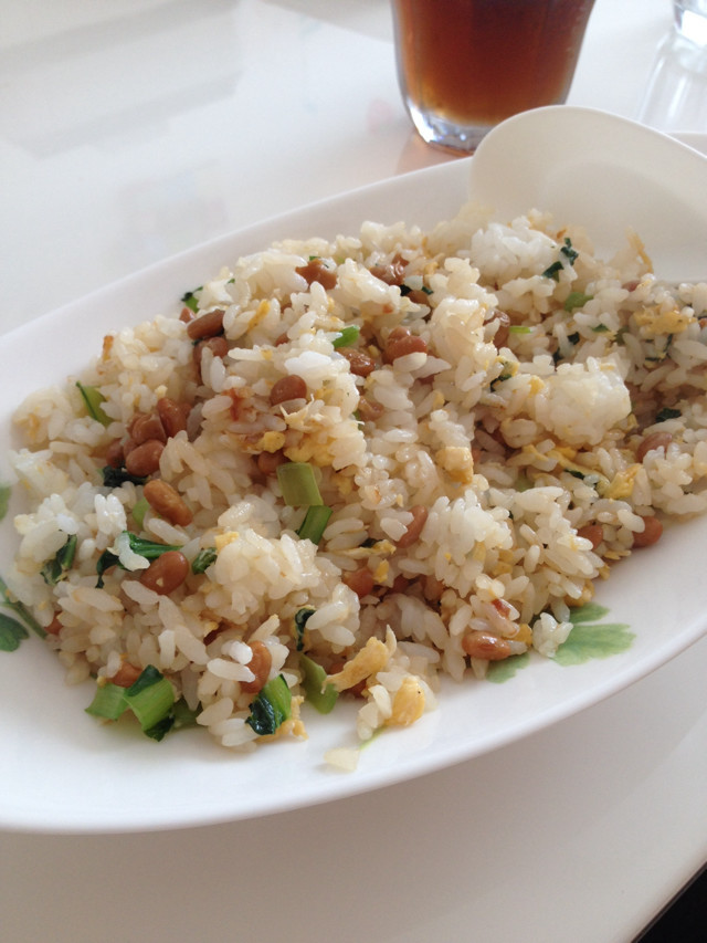 栄養満点★小松菜と納豆の炒飯！の画像