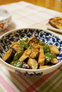 柔らかい☆鶏むね肉と茄子のコチュ炒め