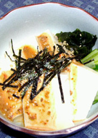 韓国風豆腐サラダ胡麻ドレベース