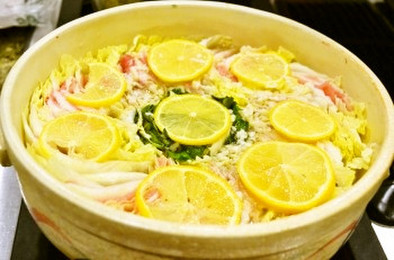 【塩レモンミルフィーユ鍋】塩レモン鍋の写真