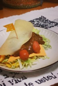 カレーが美味しいホットドック風ブリトー。