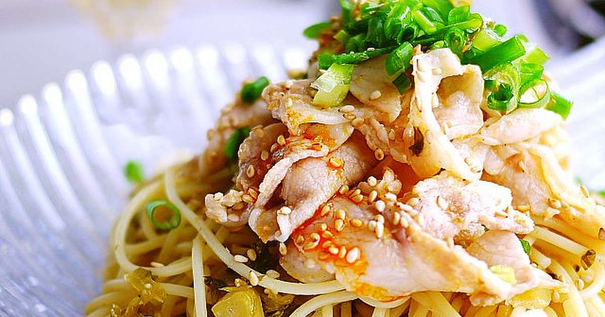 ランチに♪冷しゃぶ高菜の冷製パスタ by putimiko 【クックパッド】 簡単おいしいみんなのレシピが299万品 ランチに♪冷しゃぶ高菜の冷製パスタ by putimiko 【クックパッド】 簡単おいしいみんなのレシピが299万品