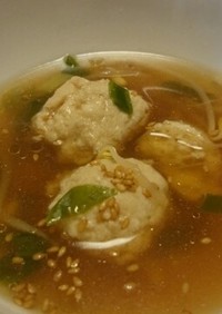 【最強鶏肉種】ゴロッと鶏つみれ中華スープ