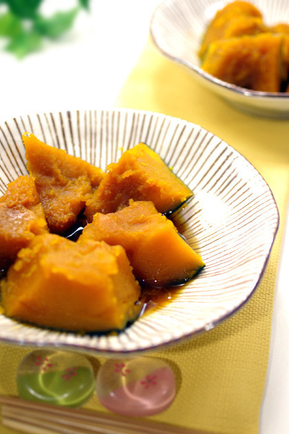 麺つゆで簡単レンジで本気のかぼちゃの煮物の画像