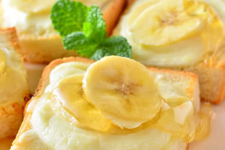 クリームチーズ バナナのトースト レシピ 作り方 By クラフトチーズ クックパッド