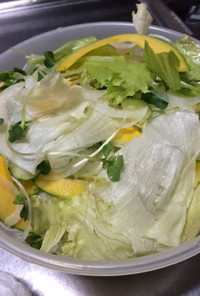 長持ちシャキシャキ生野菜サラダの作り方