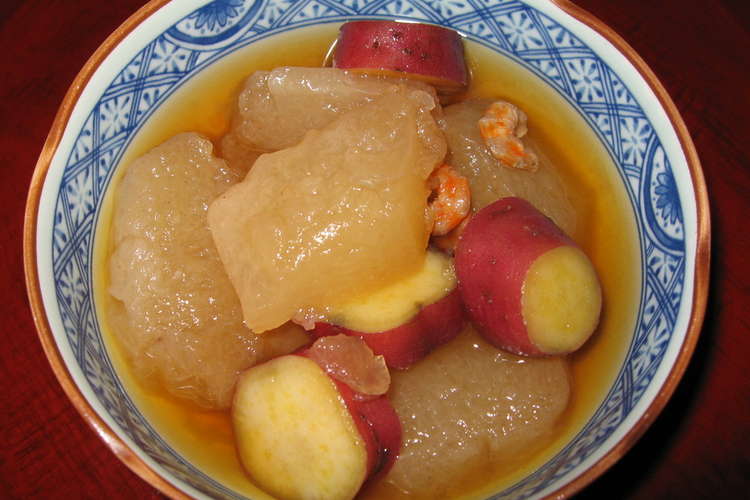 冬瓜 かもうり とさつまいもの煮物 レシピ 作り方 By なまはむめろん クックパッド
